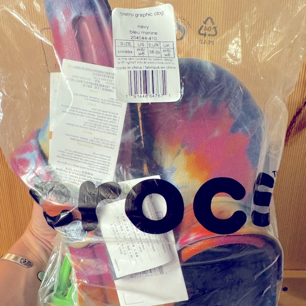 Brand New Tie Dye Crocs